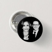 Kamala Harris en Josh Shapiro Ticket Ronde Button 3,2 Cm (Voorkant /achterkant)