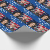 Kamala Harris en Tim Walz 2024 Cadeaupapier (Hoek)