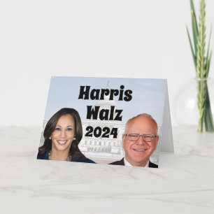 Kamala Harris en Tim Walz 2024 Kaart