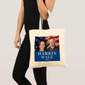 Kamala Harris en Tim Walz 2024 Tote Bag (Voorkant (product))