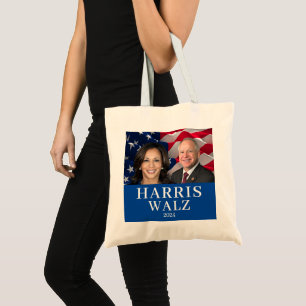Kamala Harris en Tim Walz 2024 Tote Bag
