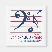 Kamala Harris en Tim Walz Magneet (Voorkant)