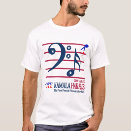 Kamala Harris en Tim Walz T-shirt