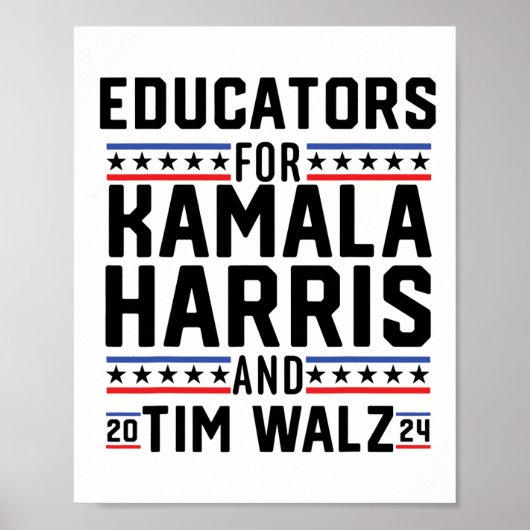 Kamala Harris en Tim Wheimer 2024 Poster (Voorkant)