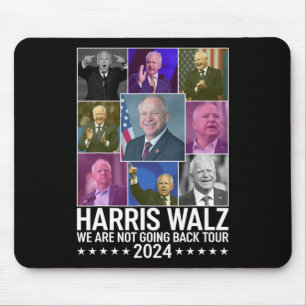 Kamala Harris en Tim Wheimer We gaan niet terug na Muismat