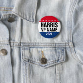 Kamala Harris en Vice Pres 2024 - Klassiek ontwerp Ronde Button 5,7 Cm (In situ)