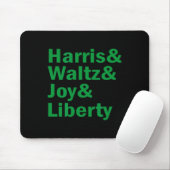 Kamala Harris en Waltz Joy Liberty grappig Muismat (Met muis)