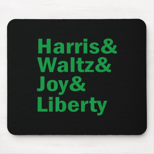Kamala Harris en Waltz Joy Liberty grappig Muismat (Voorkant)