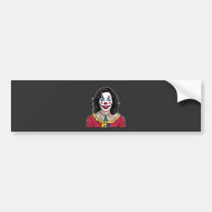 Kamala Harris Enge Halloween Clown Verkiezing 2024 Bumpersticker