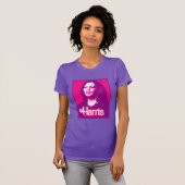 Kamala Harris Fan Pink T-shirt (Voorkant volledig)