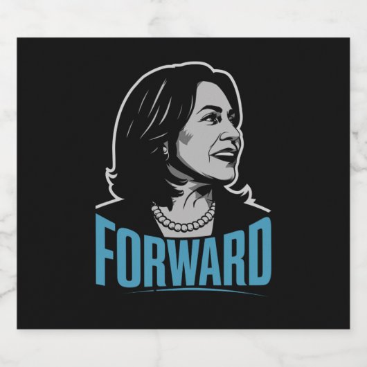 Kamala Harris Forward Bier Etiket (Enkel label)