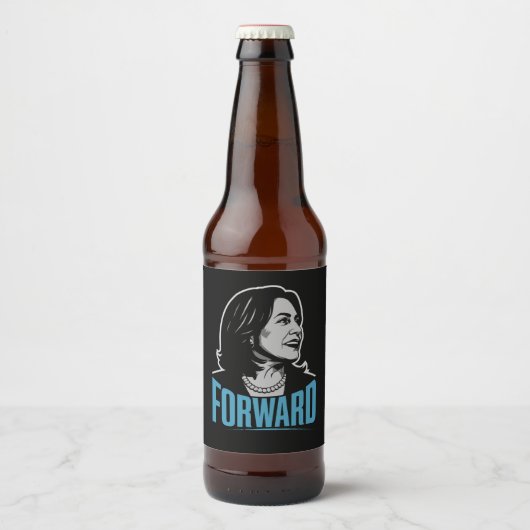 Kamala Harris Forward Bier Etiket (Voorkant)