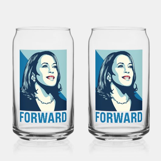 KAMALA HARRIS FORWARD BLIKVORM GLAS (Voorkant)