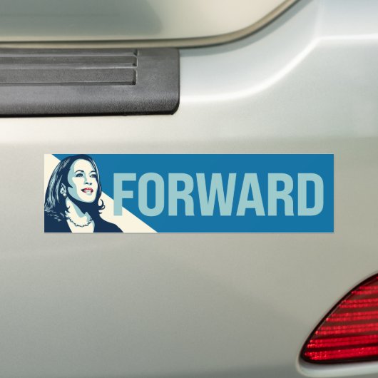 KAMALA HARRIS FORWARD BUMPERSTICKER (Op auto)