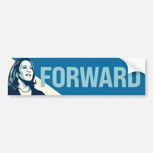 KAMALA HARRIS FORWARD BUMPERSTICKER (Voorkant)