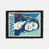 Kamala Harris Forward Fleece Deken (Voorkant (Horizontaal))