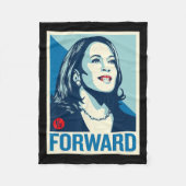 Kamala Harris Forward Fleece Deken (Voorkant)