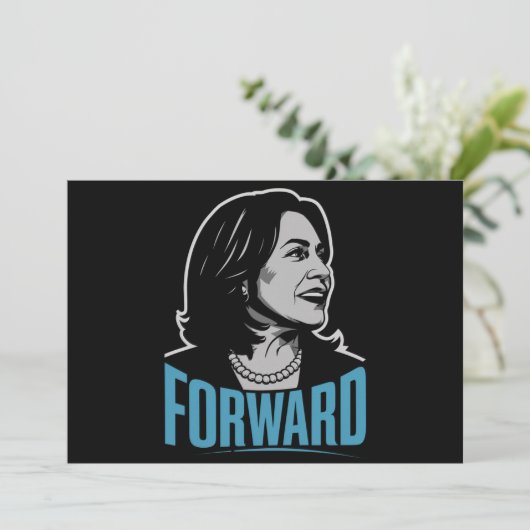 Kamala Harris Forward Kaart (Staand voorkant)