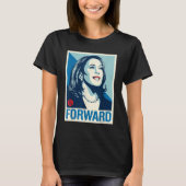 Kamala Harris FORWARD presidentsverkiezingen 2024 T-shirt (Voorkant)