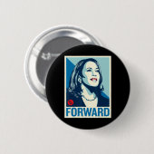 Kamala Harris Forward Ronde Button 5,7 Cm (Voorkant /achterkant)