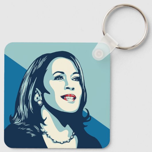 KAMALA HARRIS FORWARD SLEUTELHANGER (Achterkant)