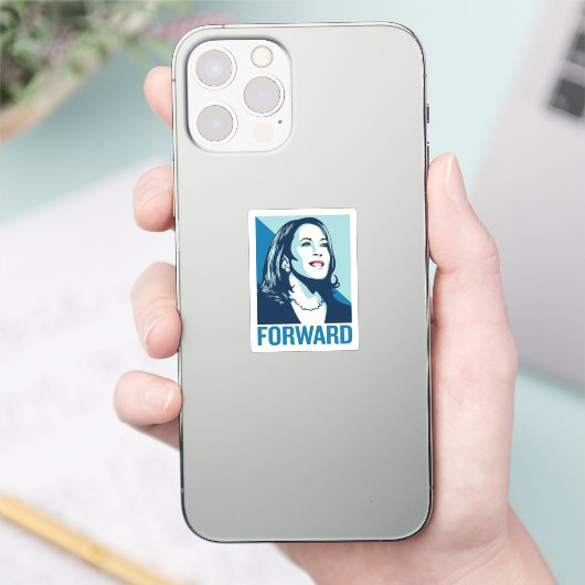 KAMALA HARRIS FORWARD STICKER (Telefoon)