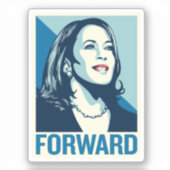 KAMALA HARRIS FORWARD STICKER (Voorkant)