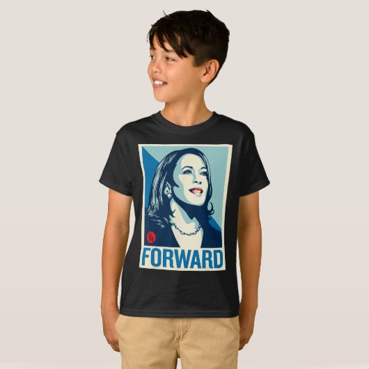 Kamala Harris Forward T-shirt (Voorkant volledig)