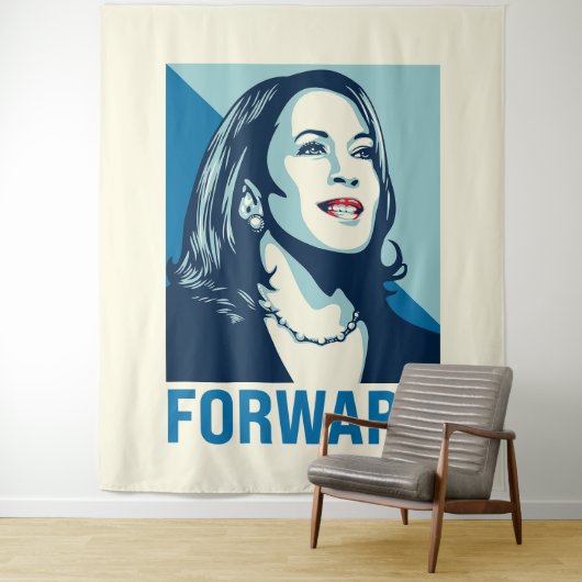 Kamala Harris Forward Wandkleed (In situ)