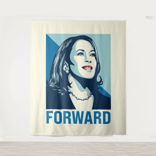 Kamala Harris Forward Wandkleed (Voorkant)