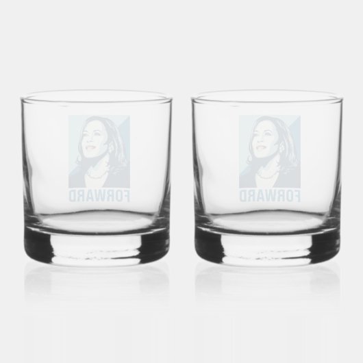 KAMALA HARRIS FORWARD WHISKY GLAS (Achterkant)