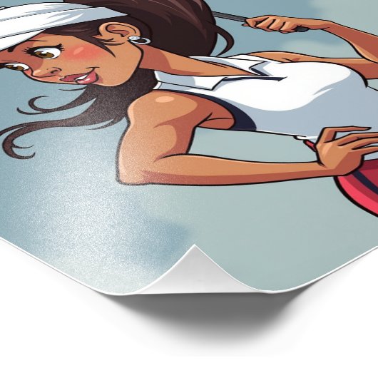 Kamala harris foto afdruk (Hoek)