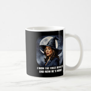 Kamala Harris Funny Debate Verkiezing 2024 gewonne Koffiemok