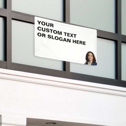 Kamala Harris Gepersonaliseerd Spandoek (Buitenkant Gebouw)