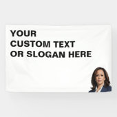 Kamala Harris Gepersonaliseerd Spandoek (Horizontaal)