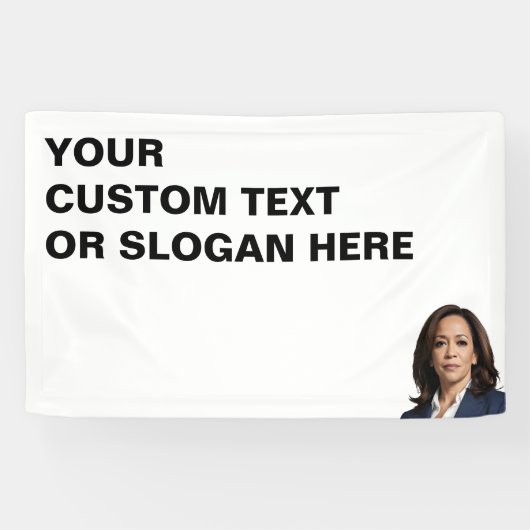 Kamala Harris Gepersonaliseerd Spandoek (Horizontaal)