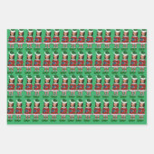 kamala harris Gezichtsfoto Elf Xmas Inpakpapier Vel (Voorkant)