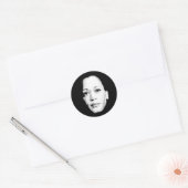 Kamala Harris Gezichtsprint Ronde Sticker (Envelop)