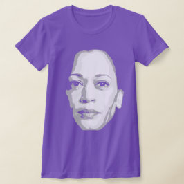 Kamala Harris Gezichtsprint T-shirt