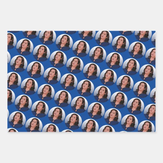 KAMALA HARRIS GIFT INPAKPAPIER VEL (Voorkant 2)