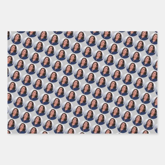 KAMALA HARRIS GIFT INPAKPAPIER VEL (Voorkant 3)