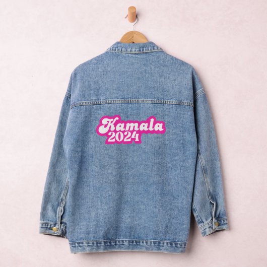 Kamala Harris girly Pink Logo 2024 Denim Jacket (Hangar)
