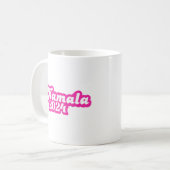 Kamala Harris girly Pink Logo 2024 Koffiemok (Voorkant links)