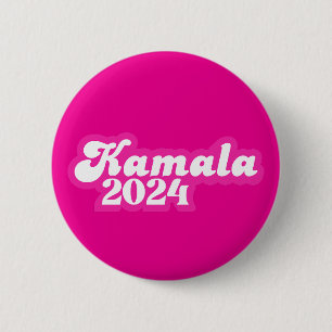 Kamala Harris girly Pink Logo 2024 Ronde Button 5,7 Cm