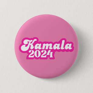 Kamala Harris girly Pink Logo 2024 Ronde Button 5,7 Cm