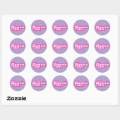 Kamala Harris girly Pink Logo 2024 Ronde Sticker (Vel)