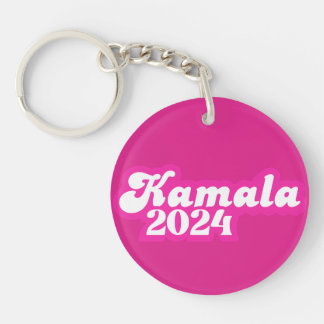Kamala Harris girly Pink Logo 2024 Sleutelhanger