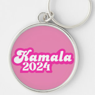 Kamala Harris girly Pink Logo 2024 Sleutelhanger