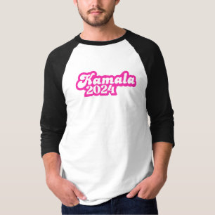 Kamala Harris girly Pink Logo 2024 T-shirt