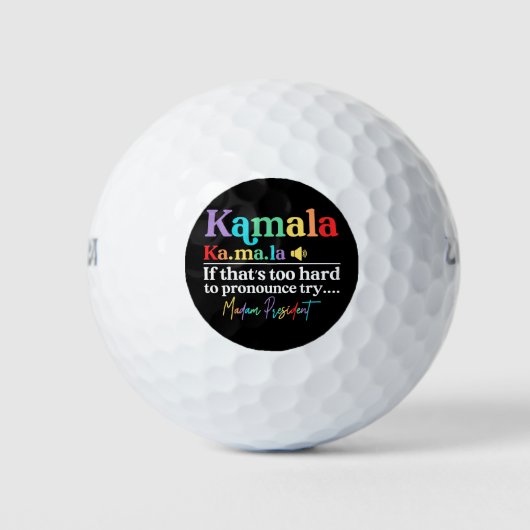 Kamala Harris Golfballen (Voorkant)